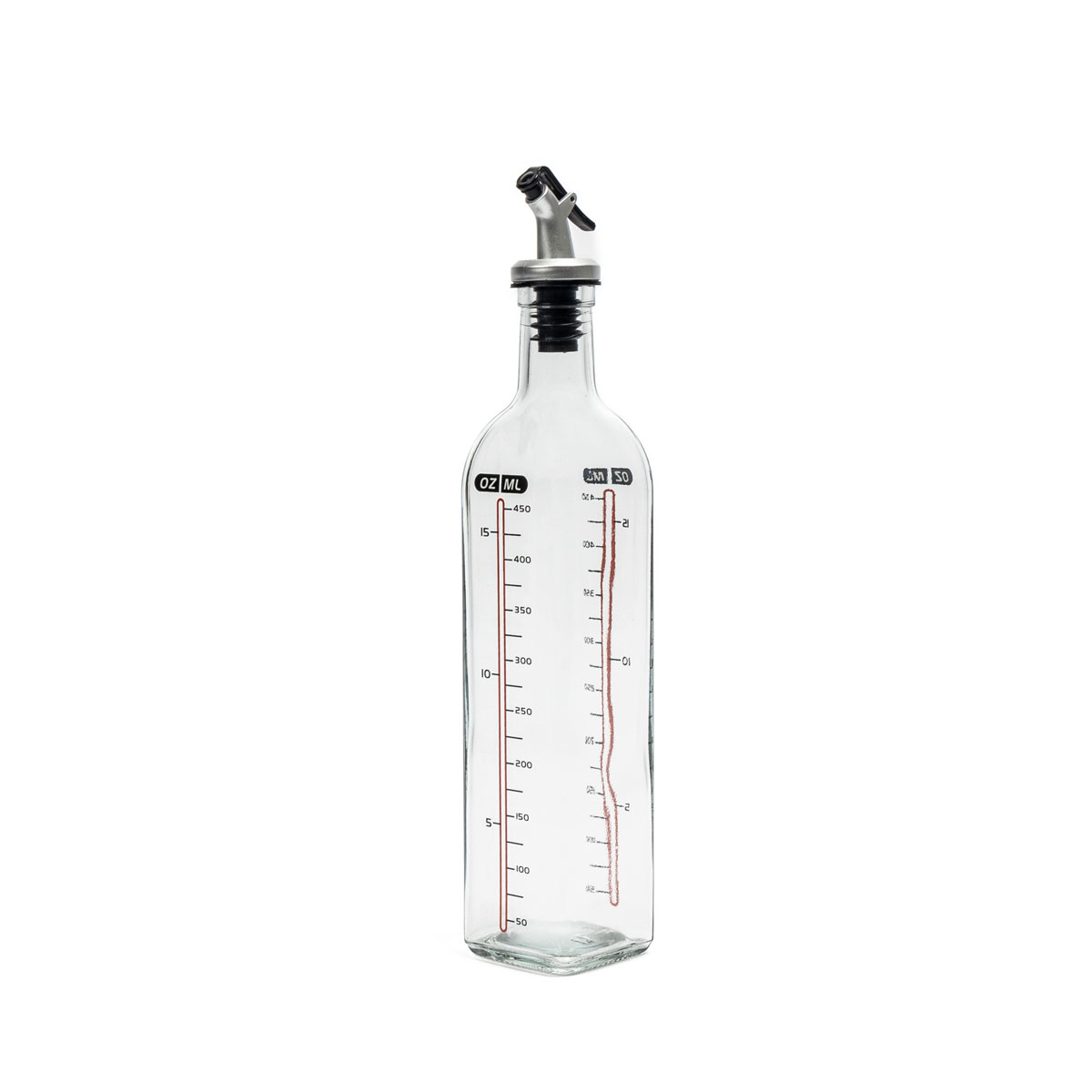 Galheteiro de vidro com medidor 500ml