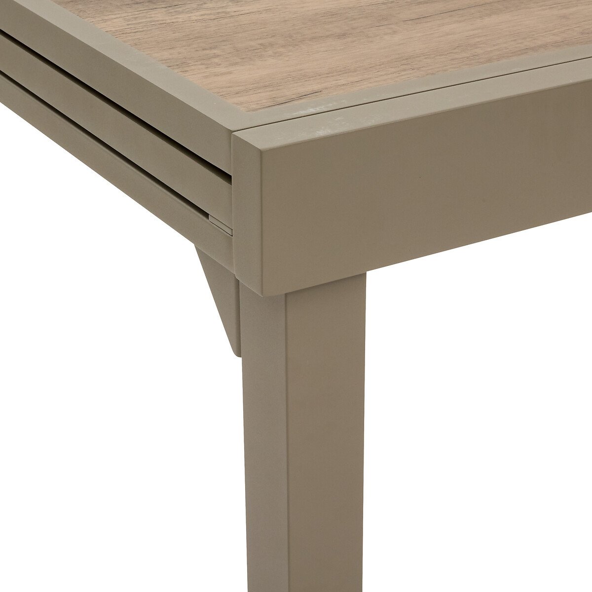 Mesa extens&iacute;vel PIAZZA truffe/caf&eacute;