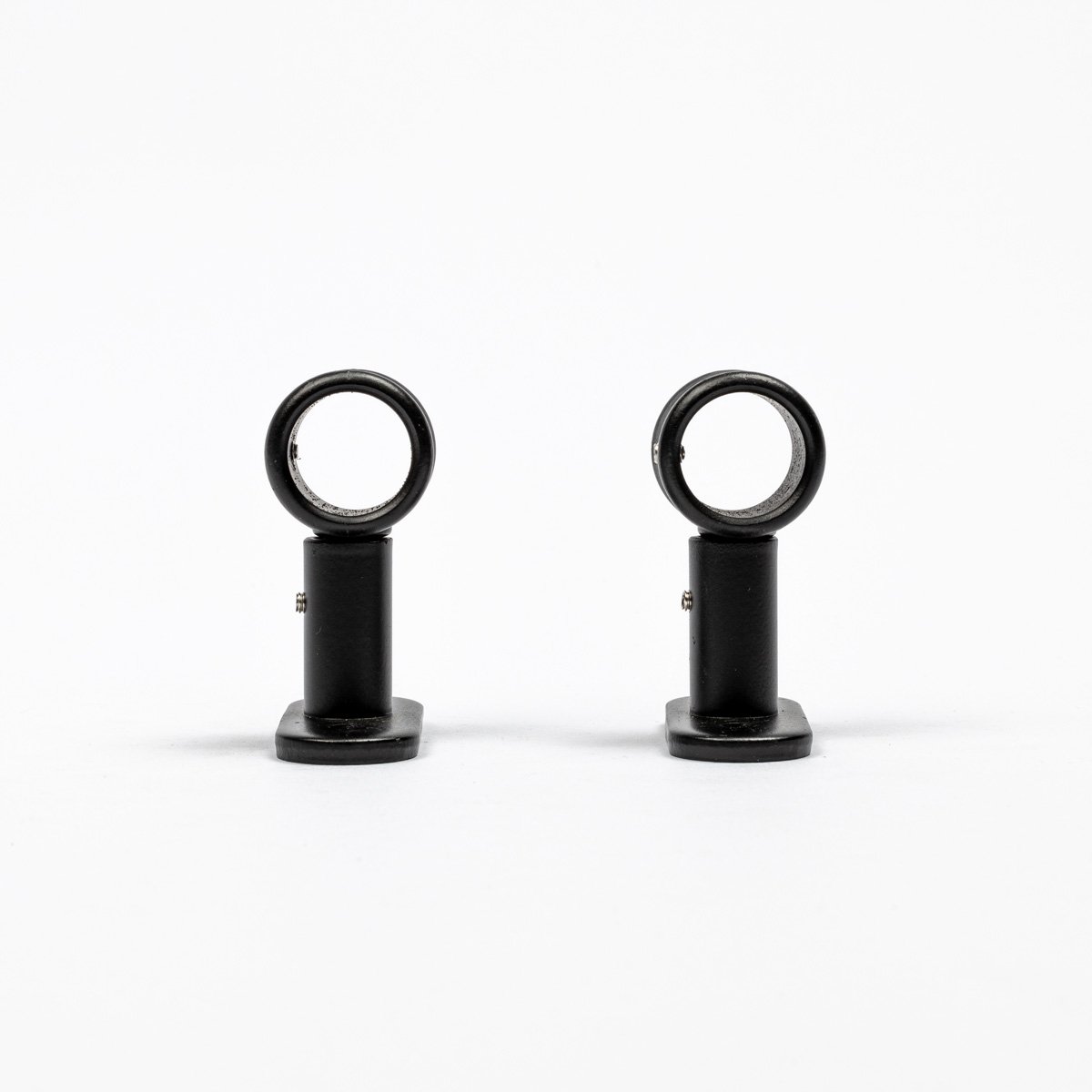 Conjunto 2 suportes var&atilde;o preto