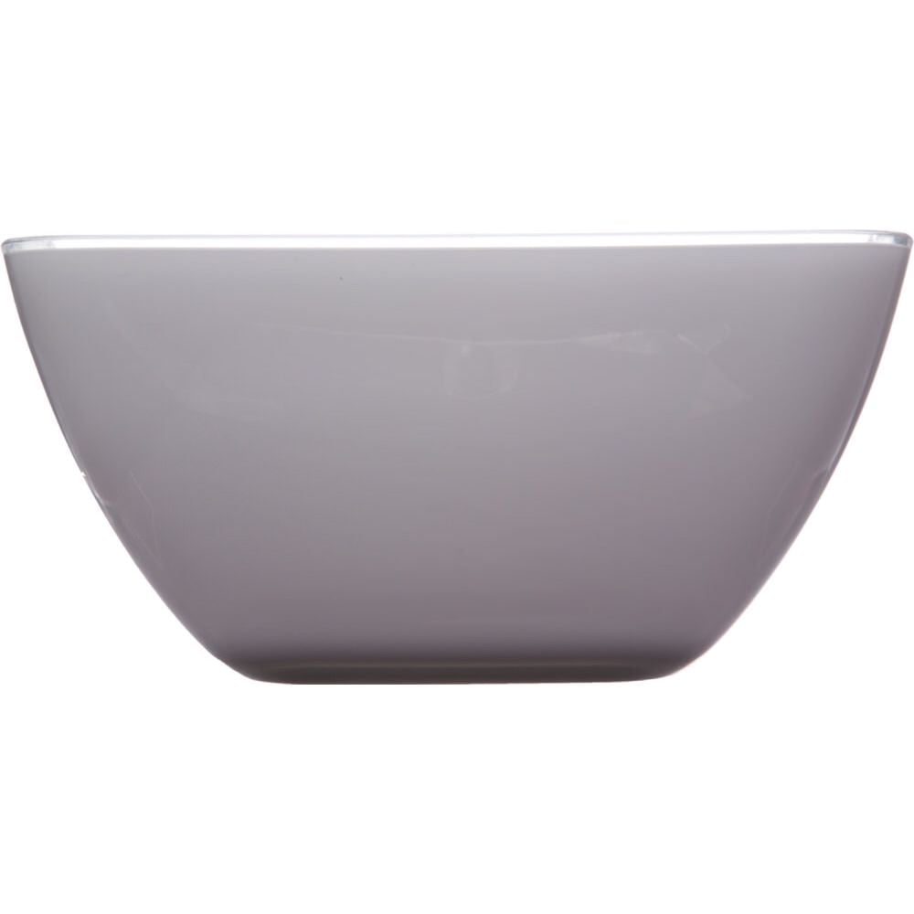 Saladeira quadrada cinza 25cm