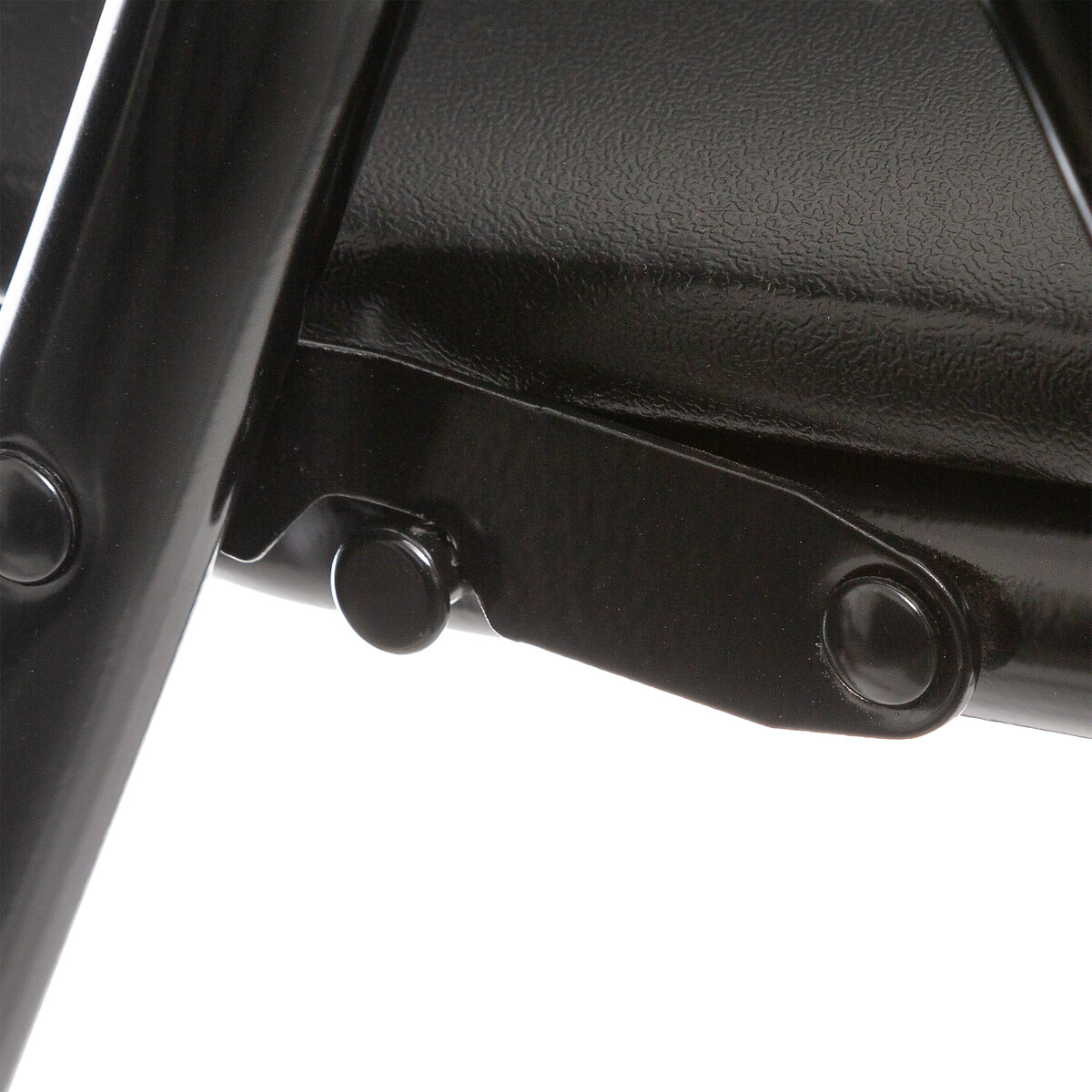 Cadeira dobr&aacute;vel com tampo preto