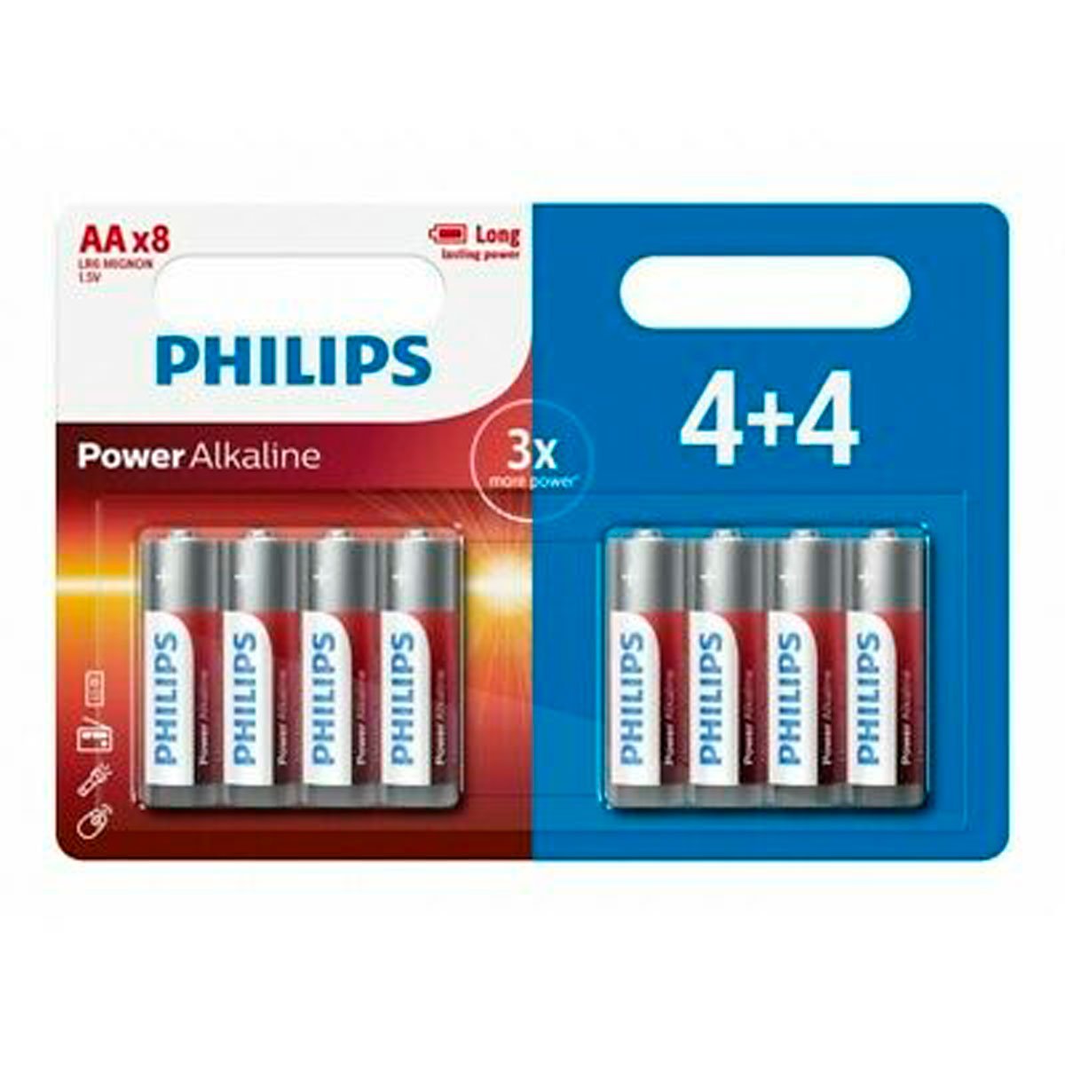 Pilha Alcalina Philips Power Life LR06