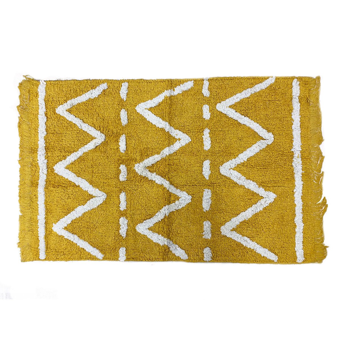 Tapete PATY ocre e branco 120x160cm