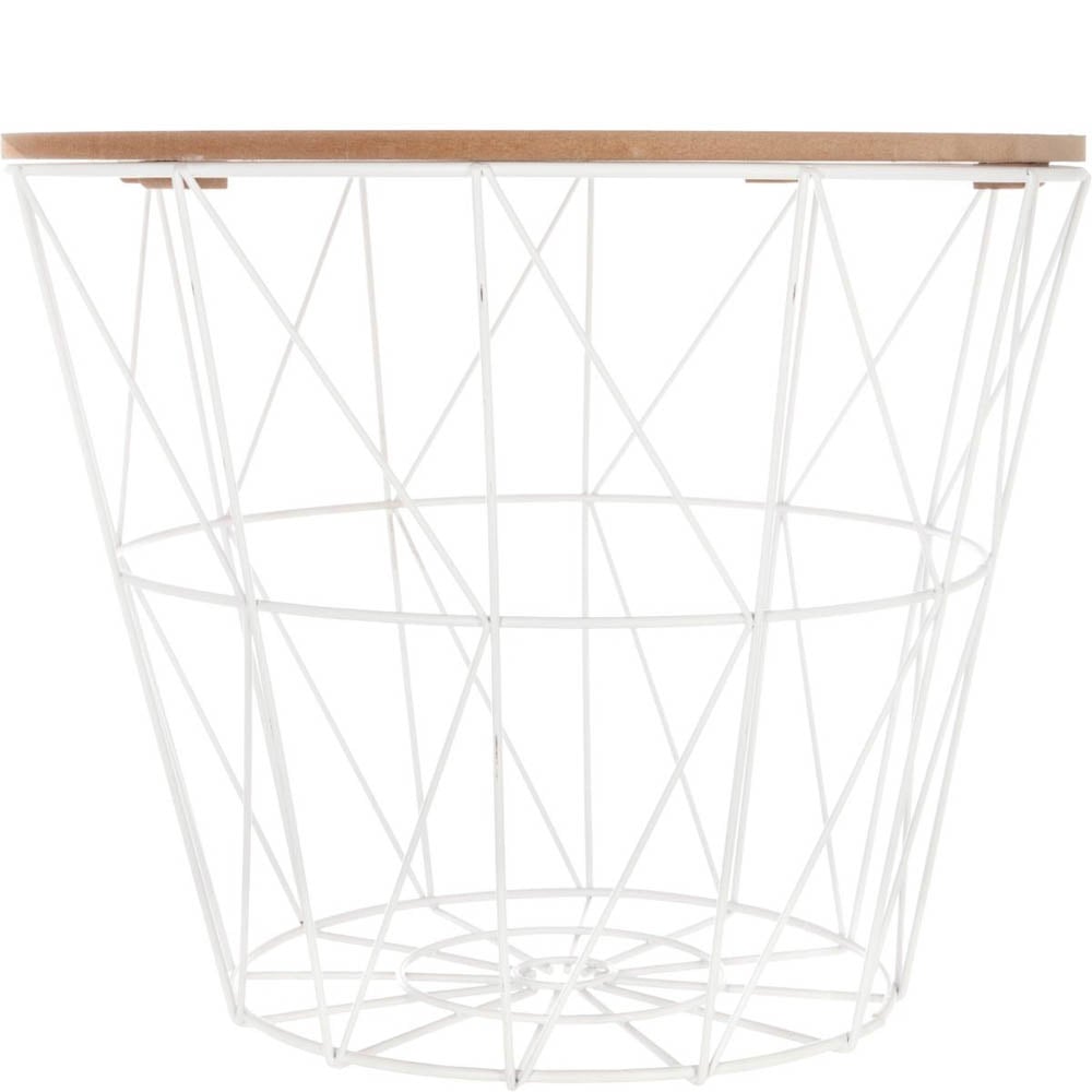 Mesa de apoio KUMI branca 38cm