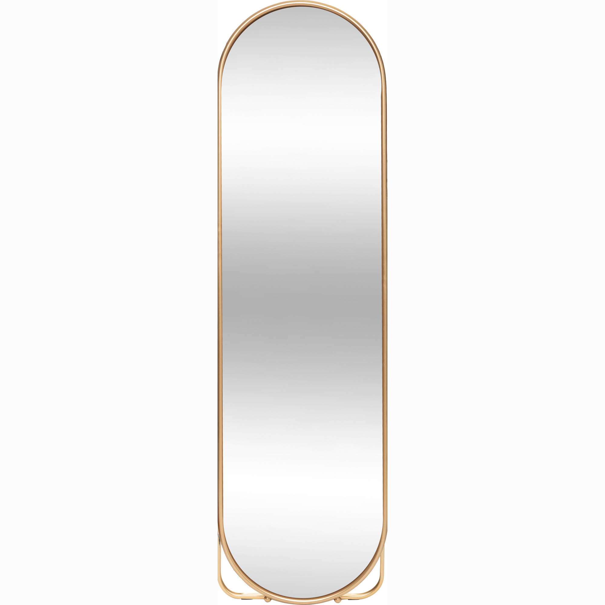 Espelho de ch&atilde;o EDI dourado 160cm