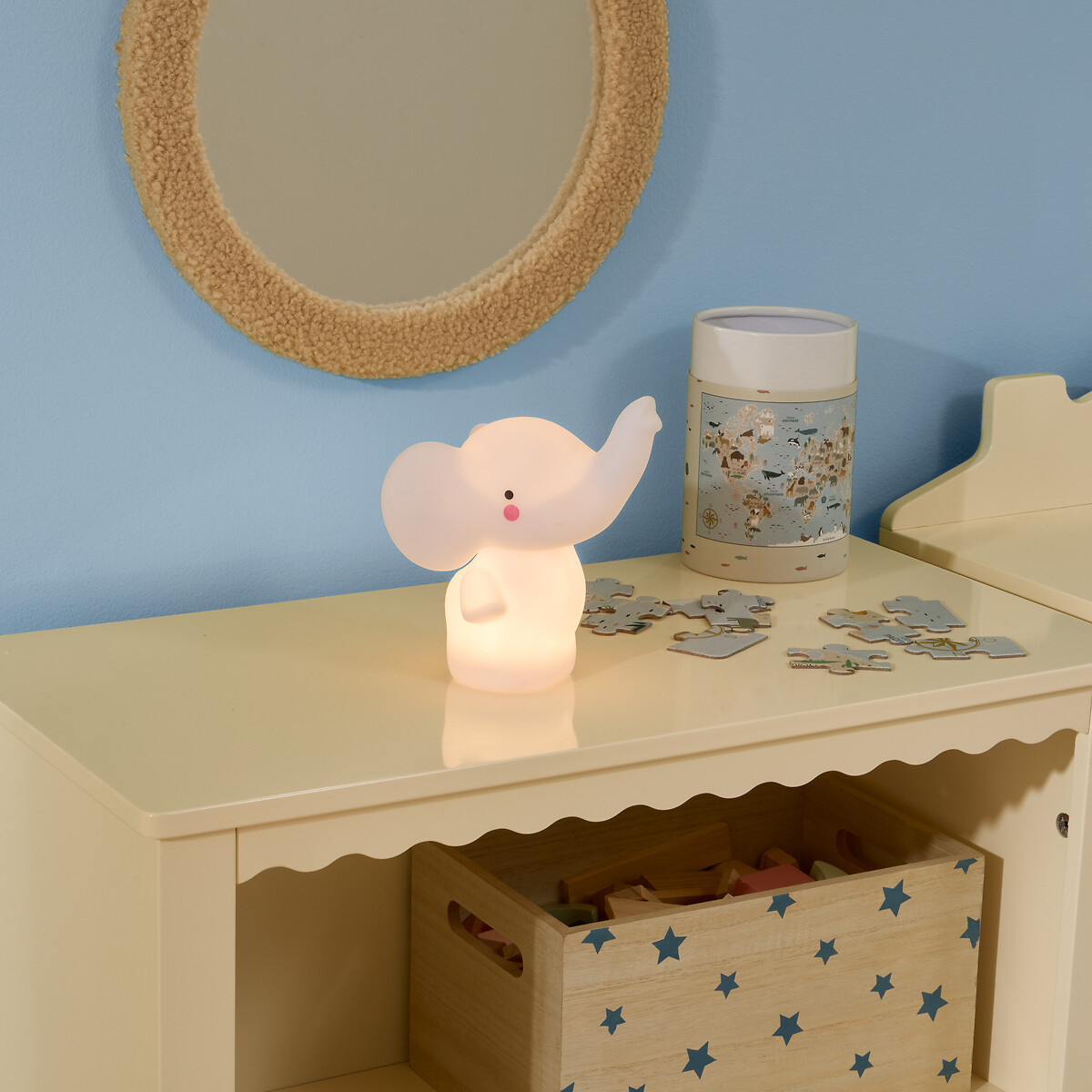 Luz de presen&ccedil;a SOFTY de elefante 11cm