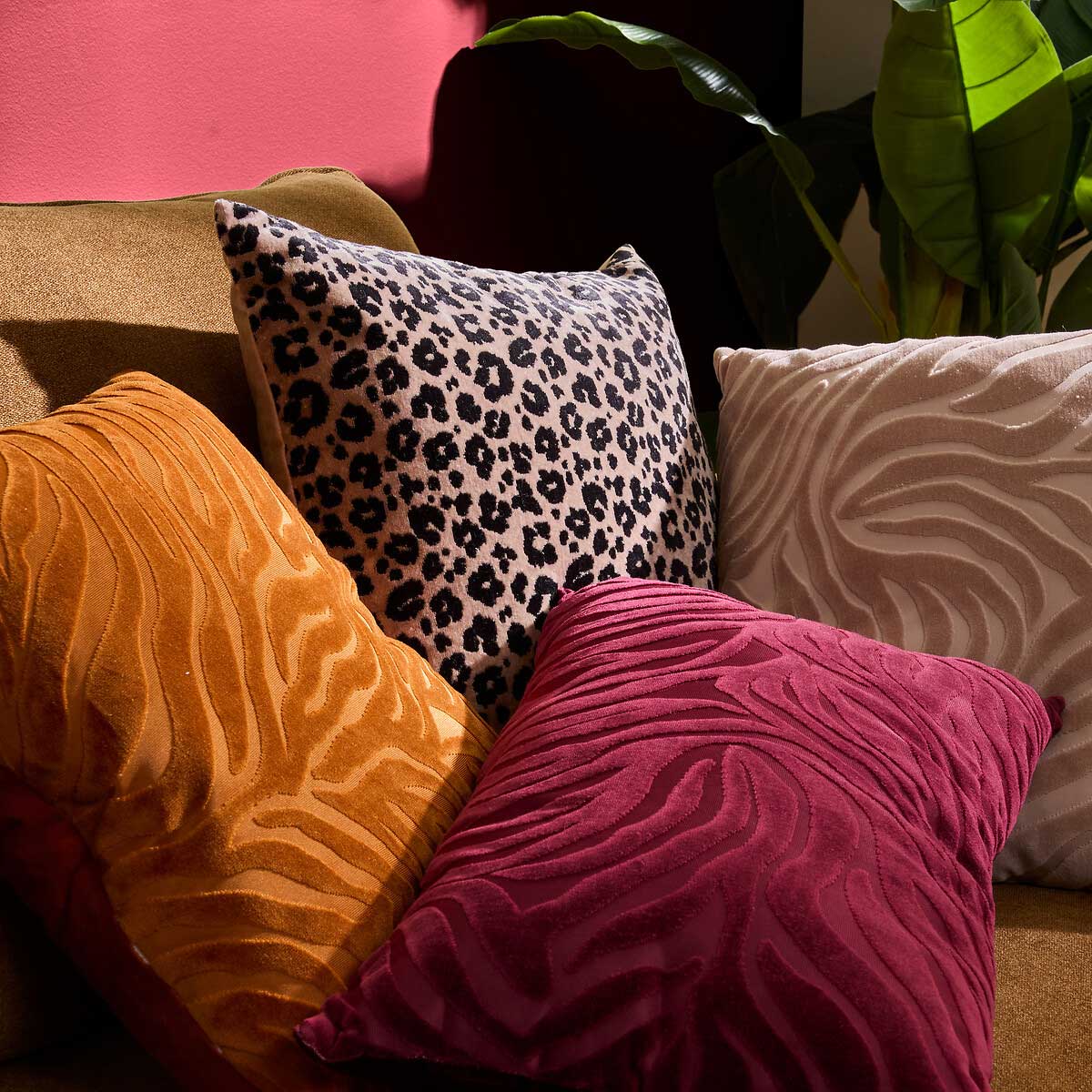 Almofada LYNRA leopardo 40x40cm