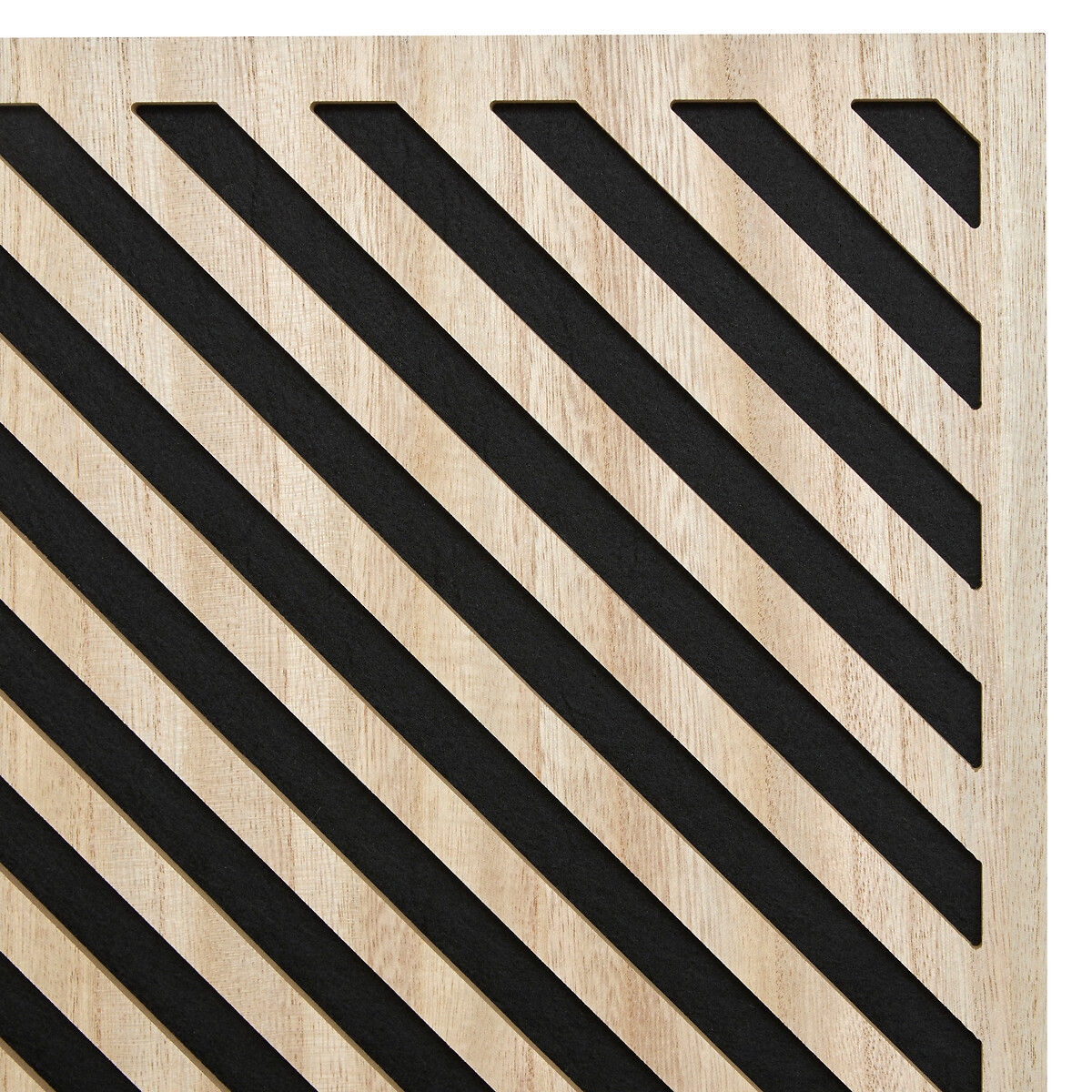 Painel decorativo efeito riscas EILEEN castanho 58cm