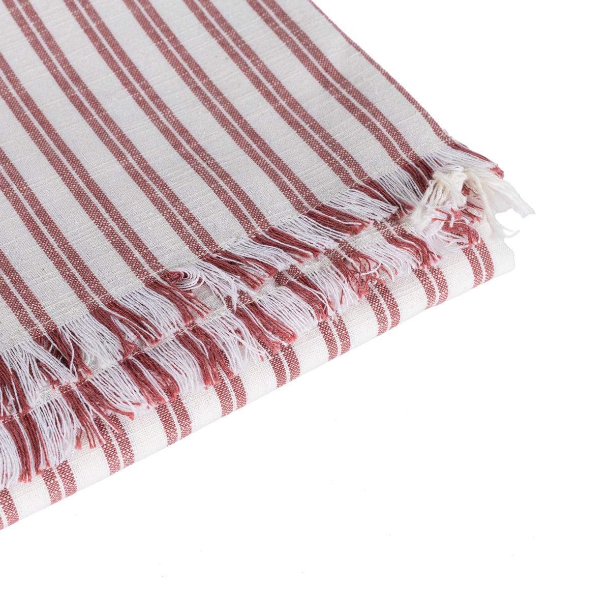 Toalha de mesa SLUB STRIPES terracota 140x240cm