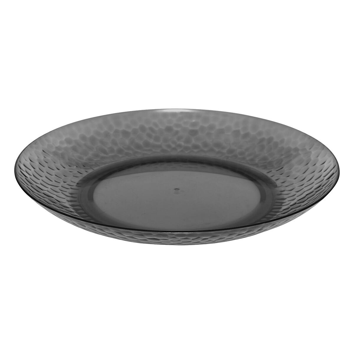 Prato raso ESTIVA 27cm cinza em poliestireno