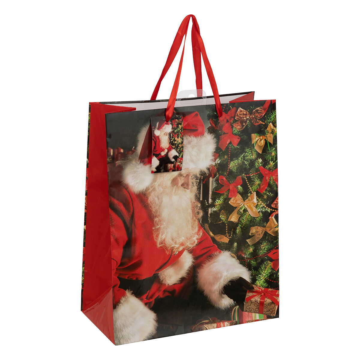 Saco De Oferta Decorativo Pai Natal Tradicional 33x26cm