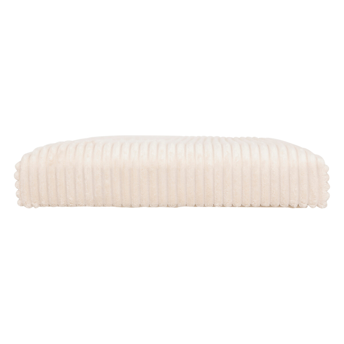 Pufe duplo com arrumação marfim