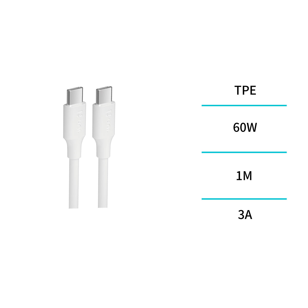 Cabo USB Tipo C 1M Branco