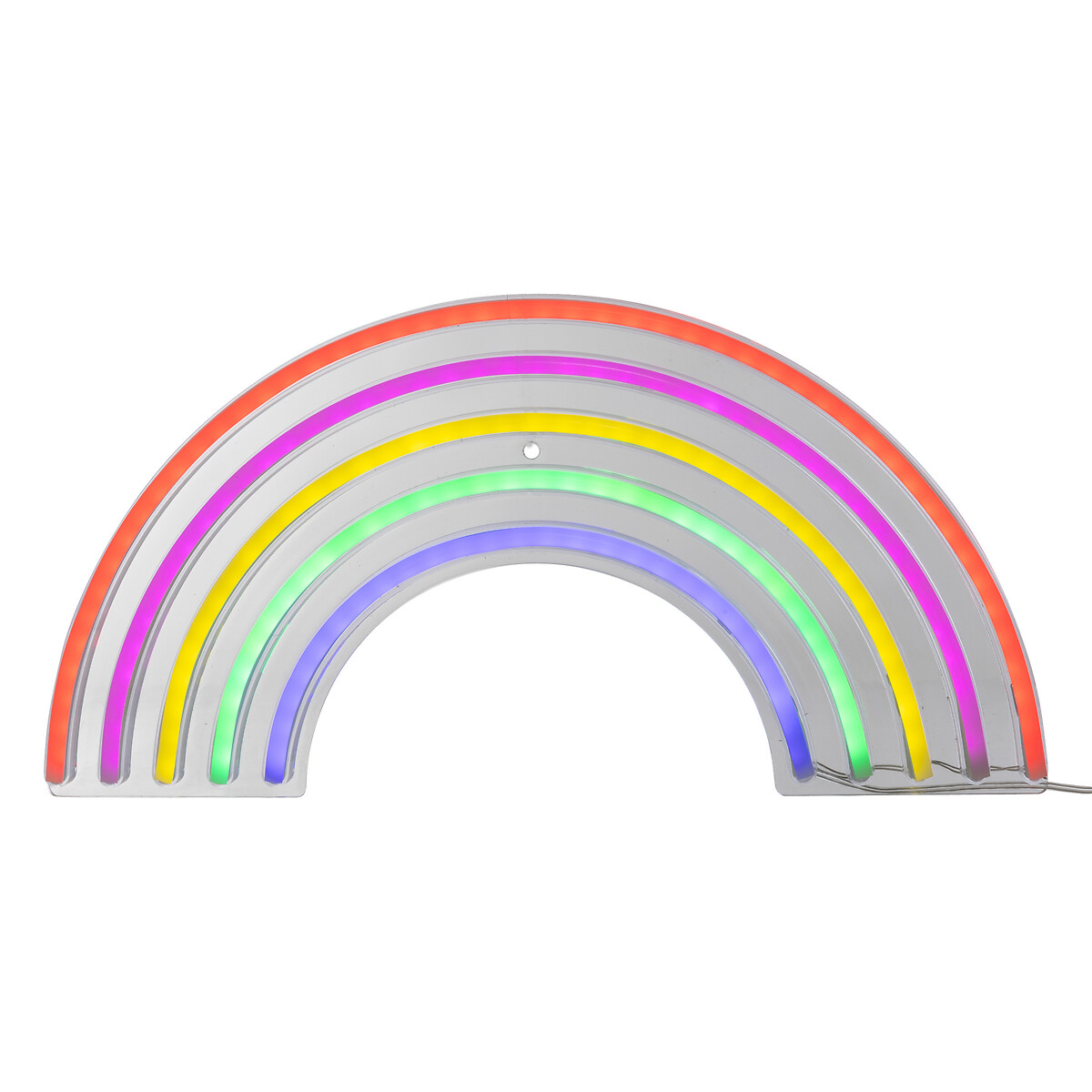 Decora&ccedil;&atilde;o de mural led Neon arco-iris