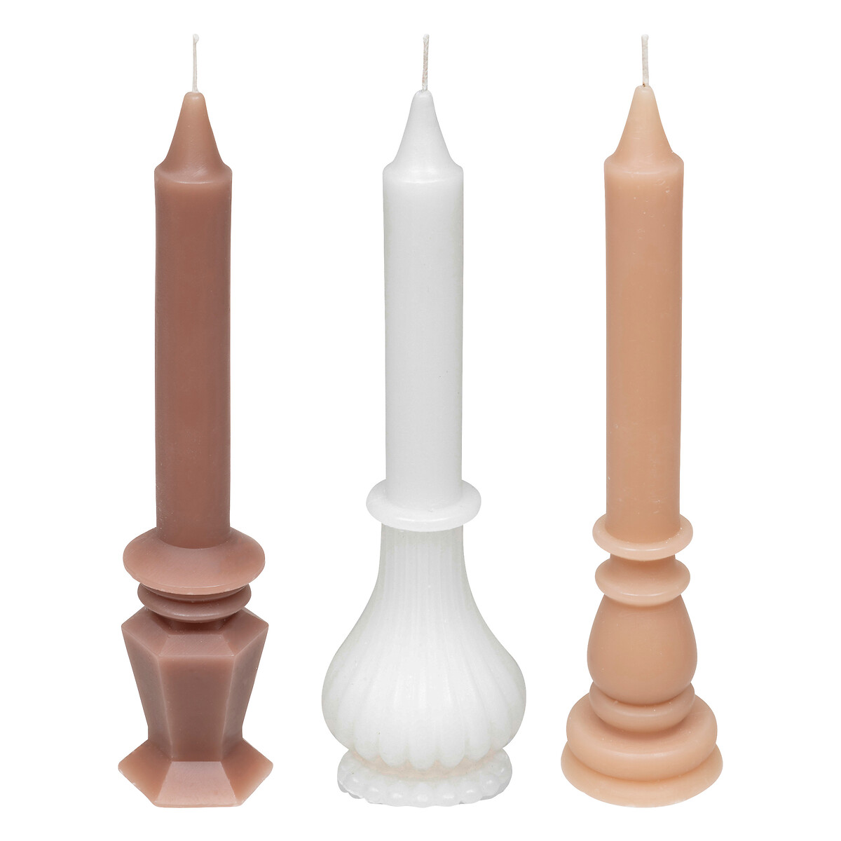 Conjunto de 3 velas decorativas LIT