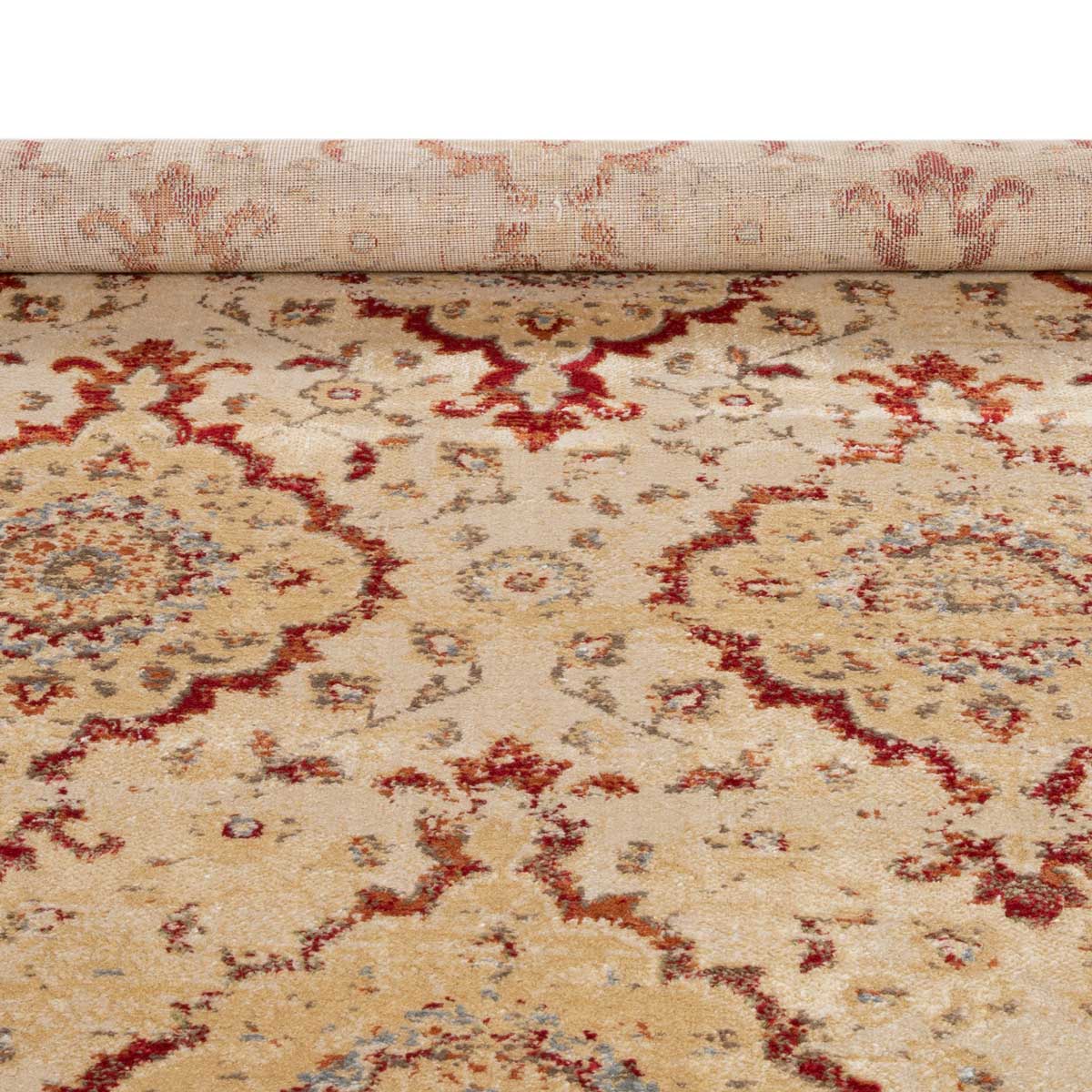 Tapete LENE bege e vermelho 160x235cm,  Tapete LENE bege e vermelho 160x235cm