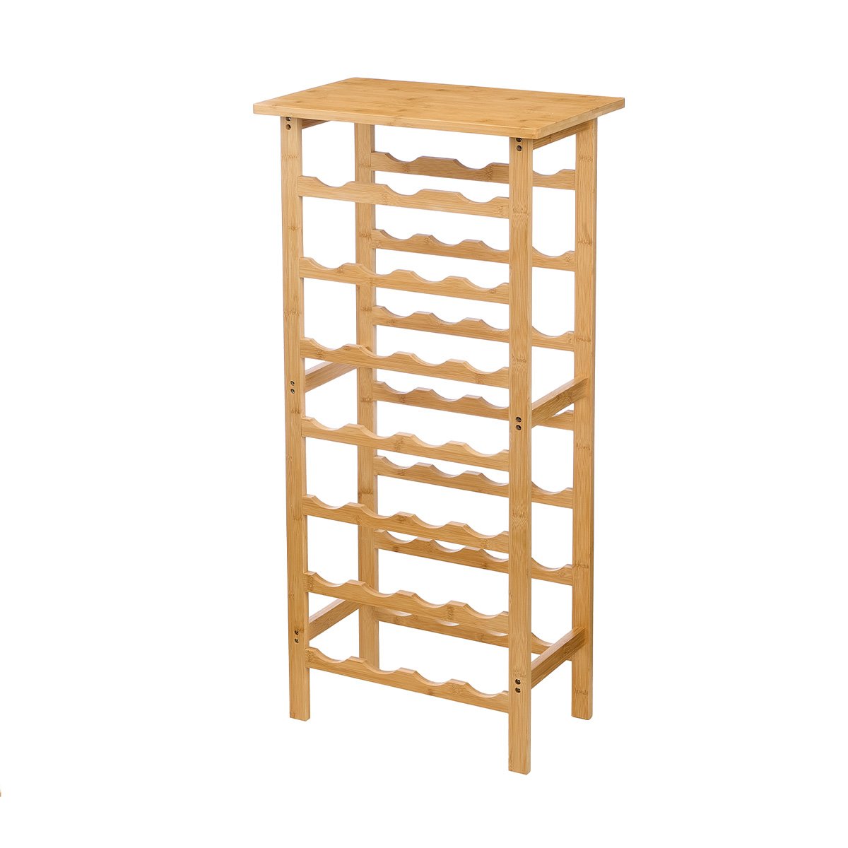 Garrafeira para 26 garrafas em bambu