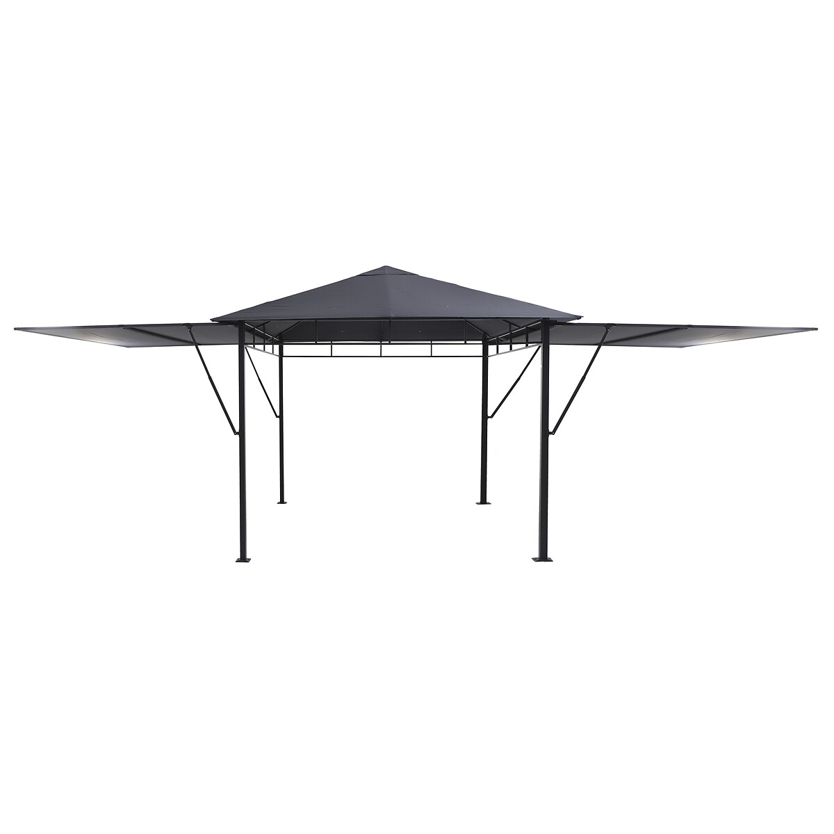 P&eacute;rgola OMELYA ard&oacute;sia com cortinas 3x3m