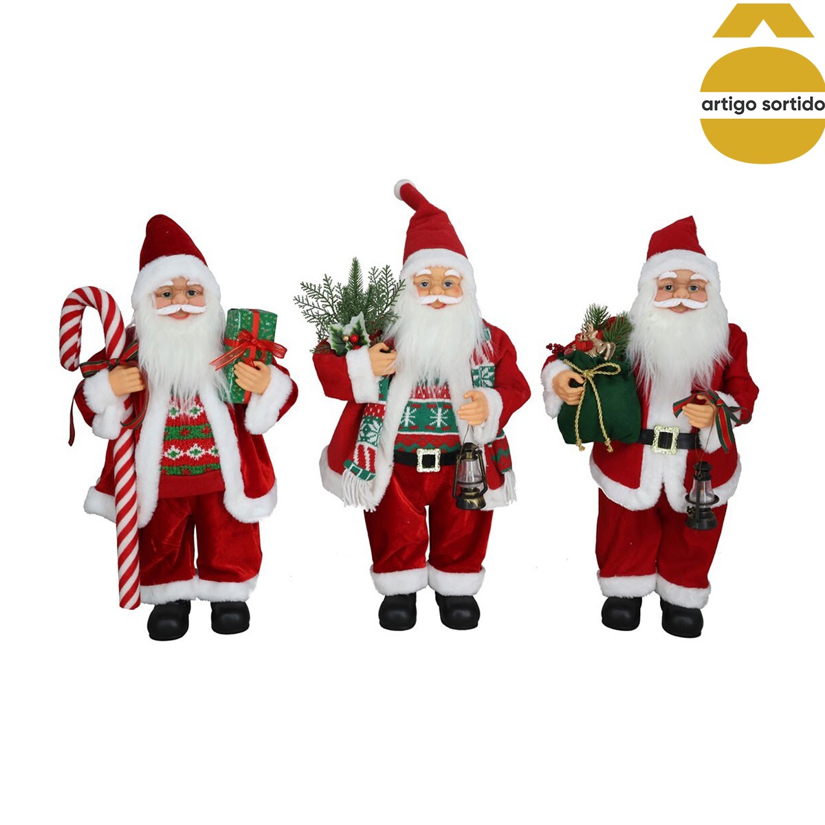 Figura pai natal tradicional 60cm