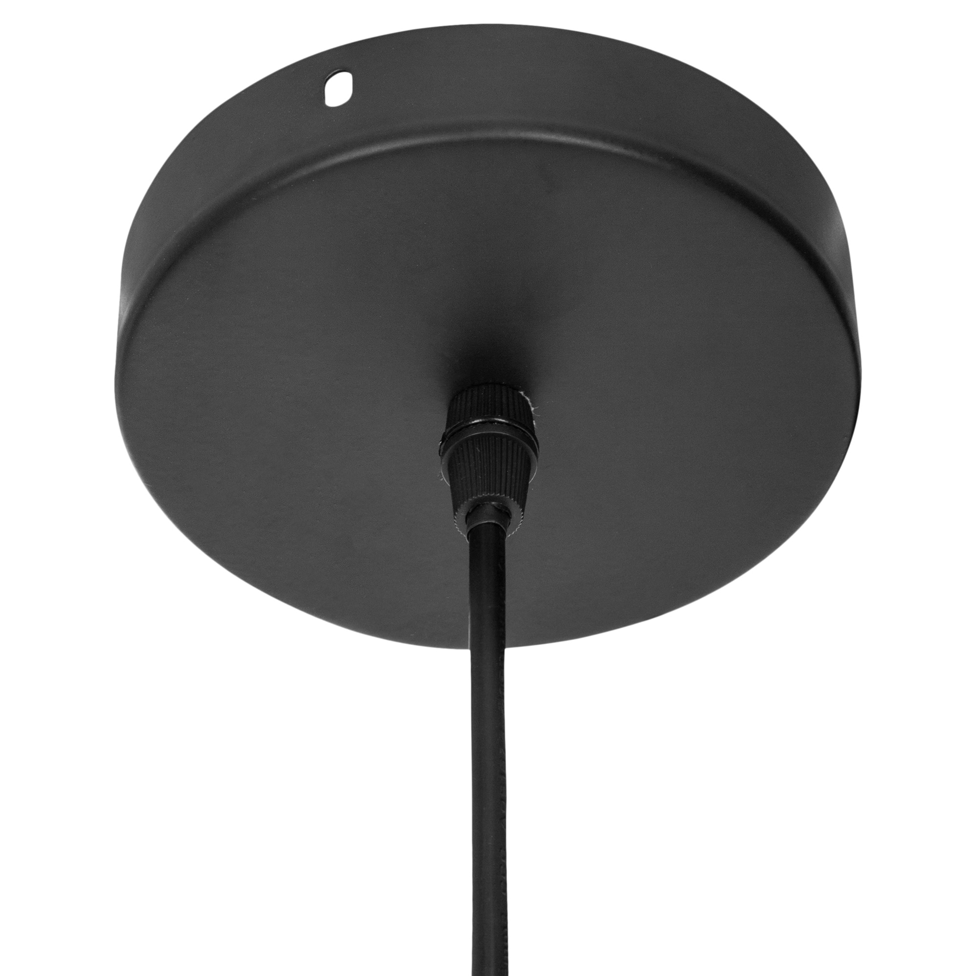 Candeeiro de teto JENA preto em metal 25cm