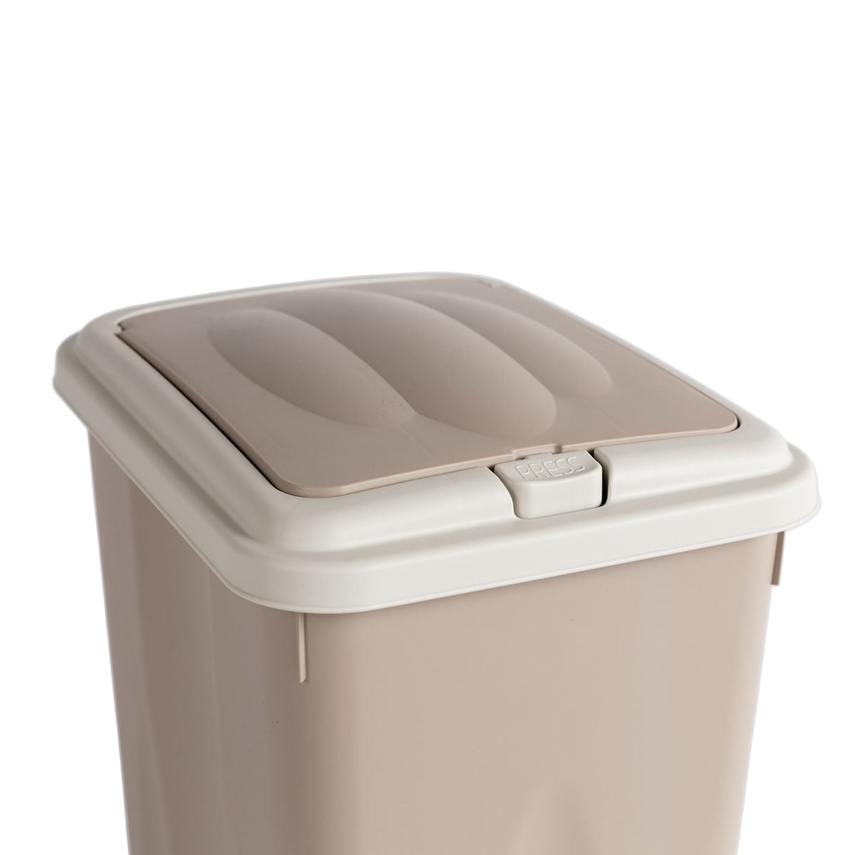 Ecoponto 21L pl&aacute;stico com tampa cinza