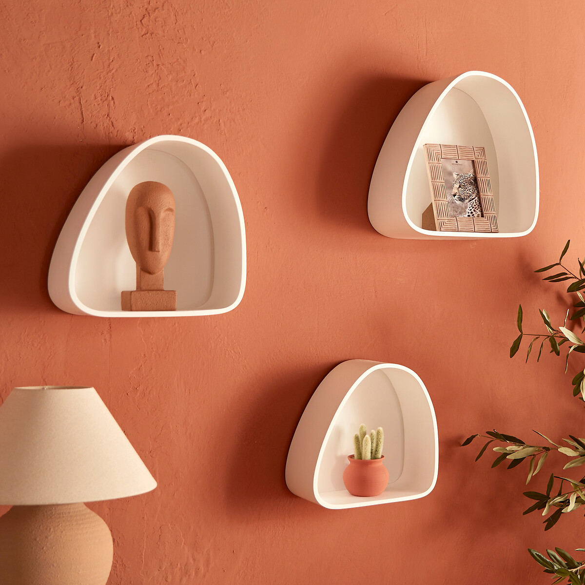 Estatueta rosto decorativo SIEN terracota 24,5cm