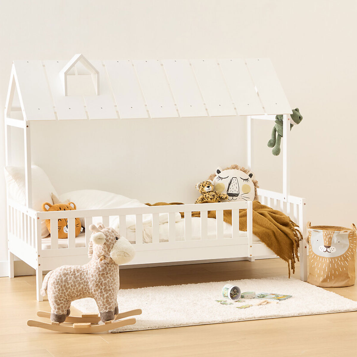 Cama MONTESSORI branca 90x190cm