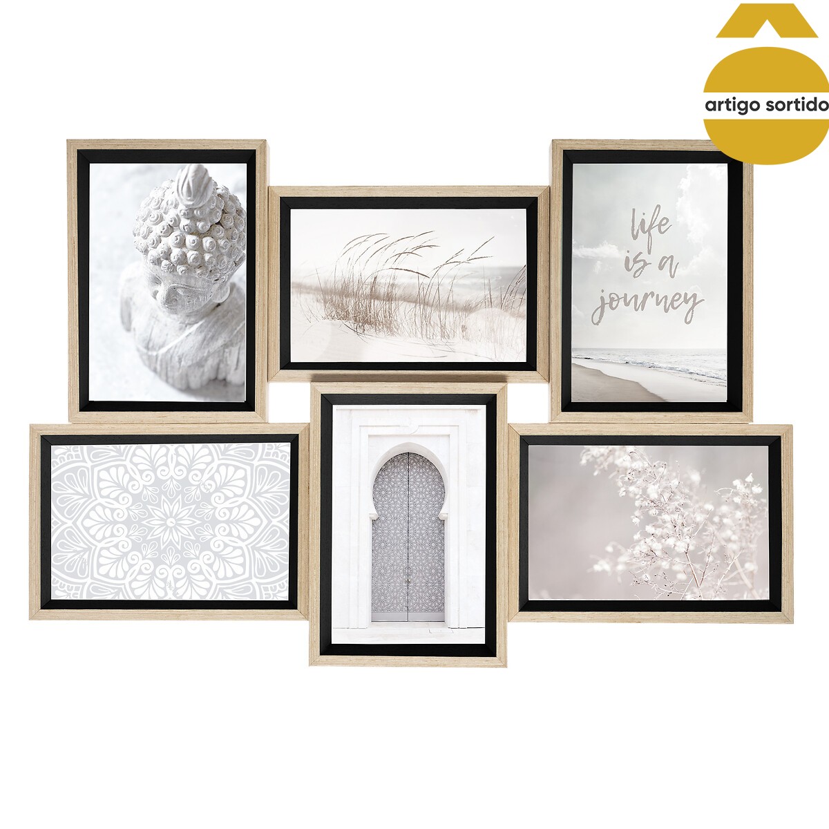 Multimoldura MOLY para 6 fotografias