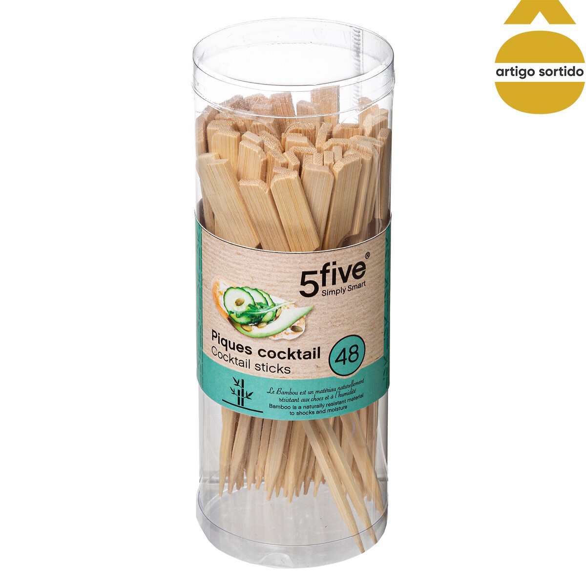 Conjunto de 48 palitos para cocktail