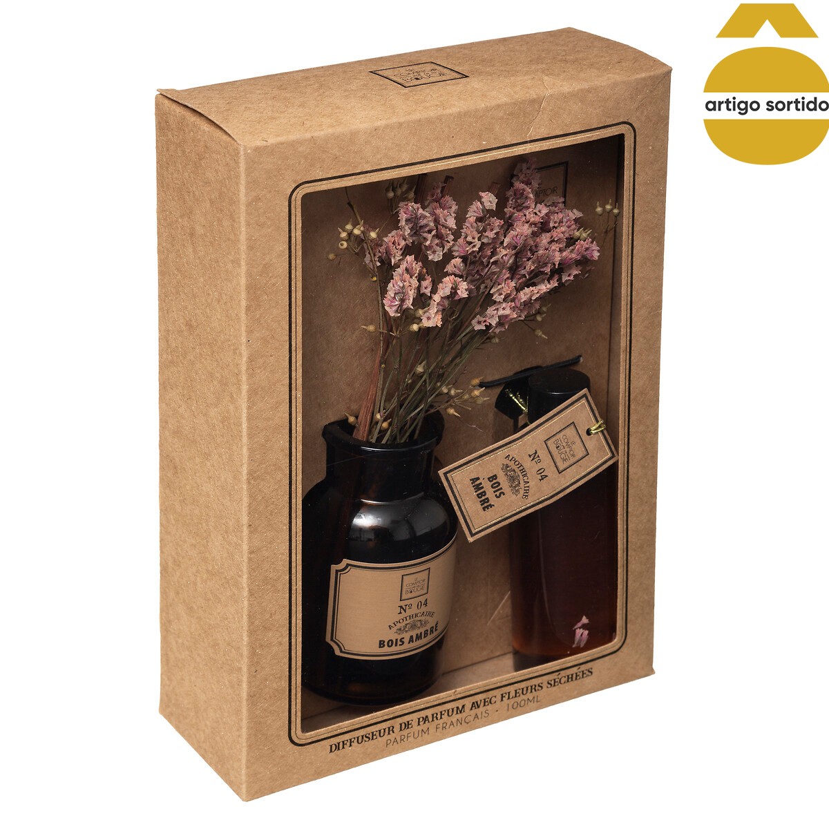 Ambientador perfumado com flores secas