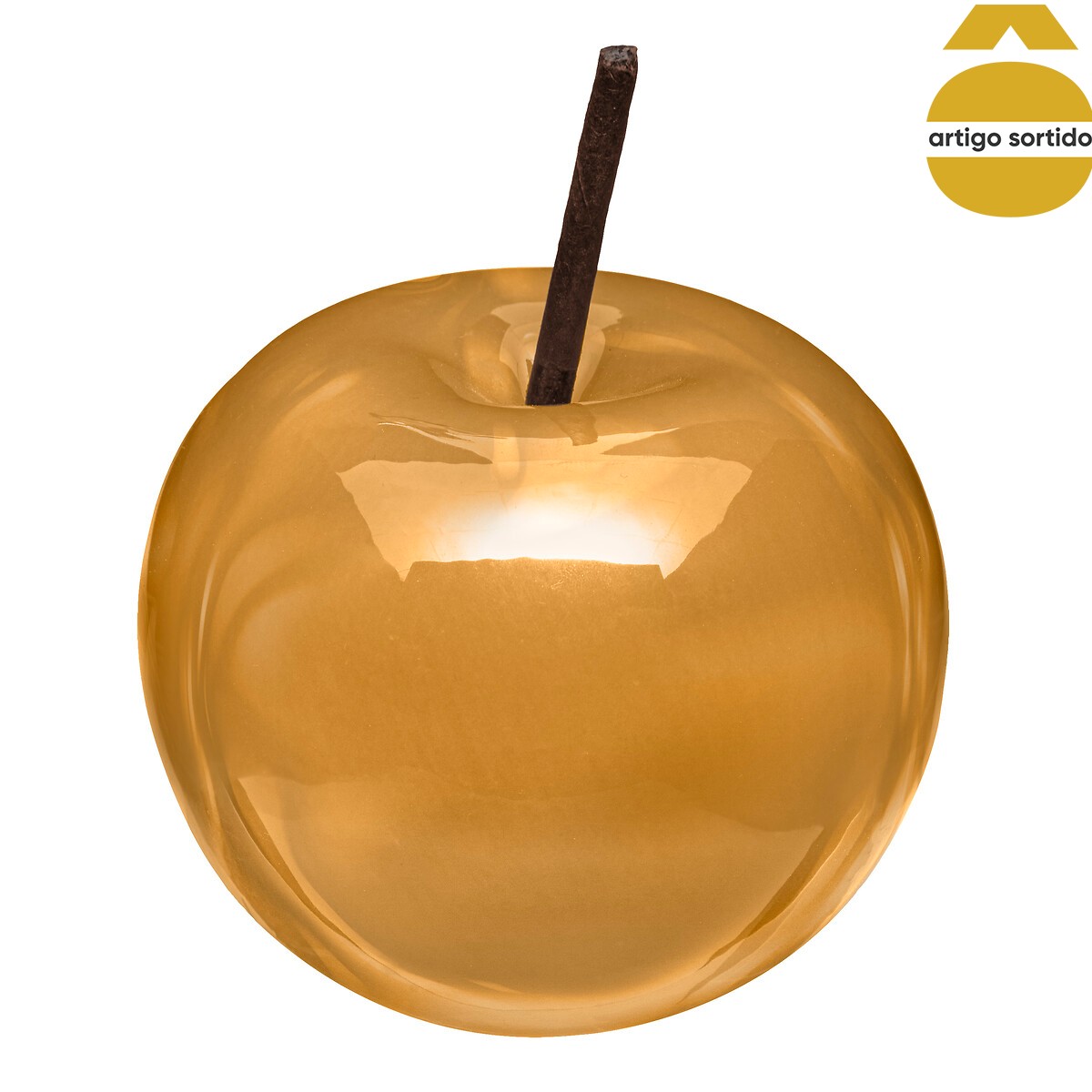 Ma&ccedil;a decorativa em cer&acirc;mica