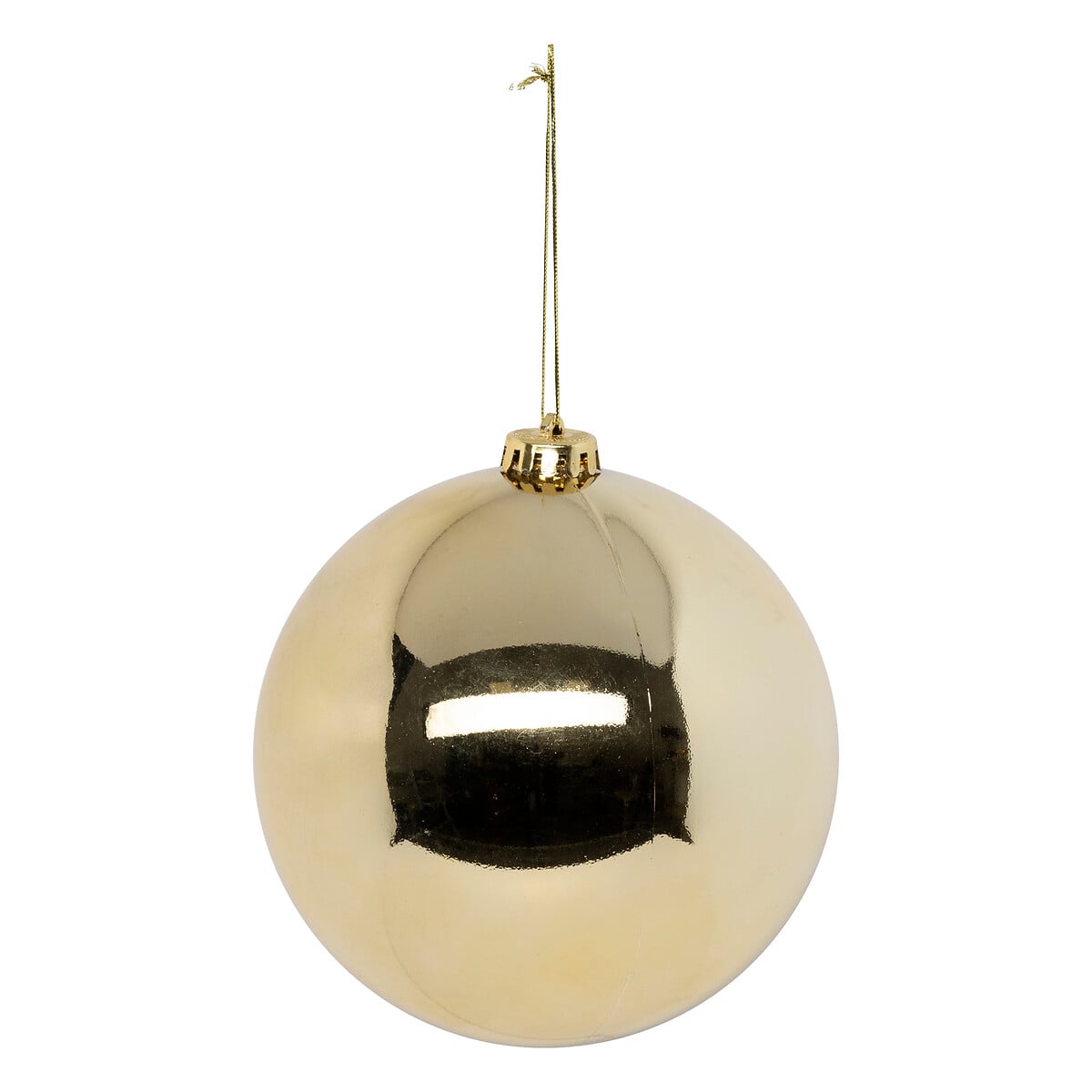 Pendurante bola de natal maxi dourada 15cm