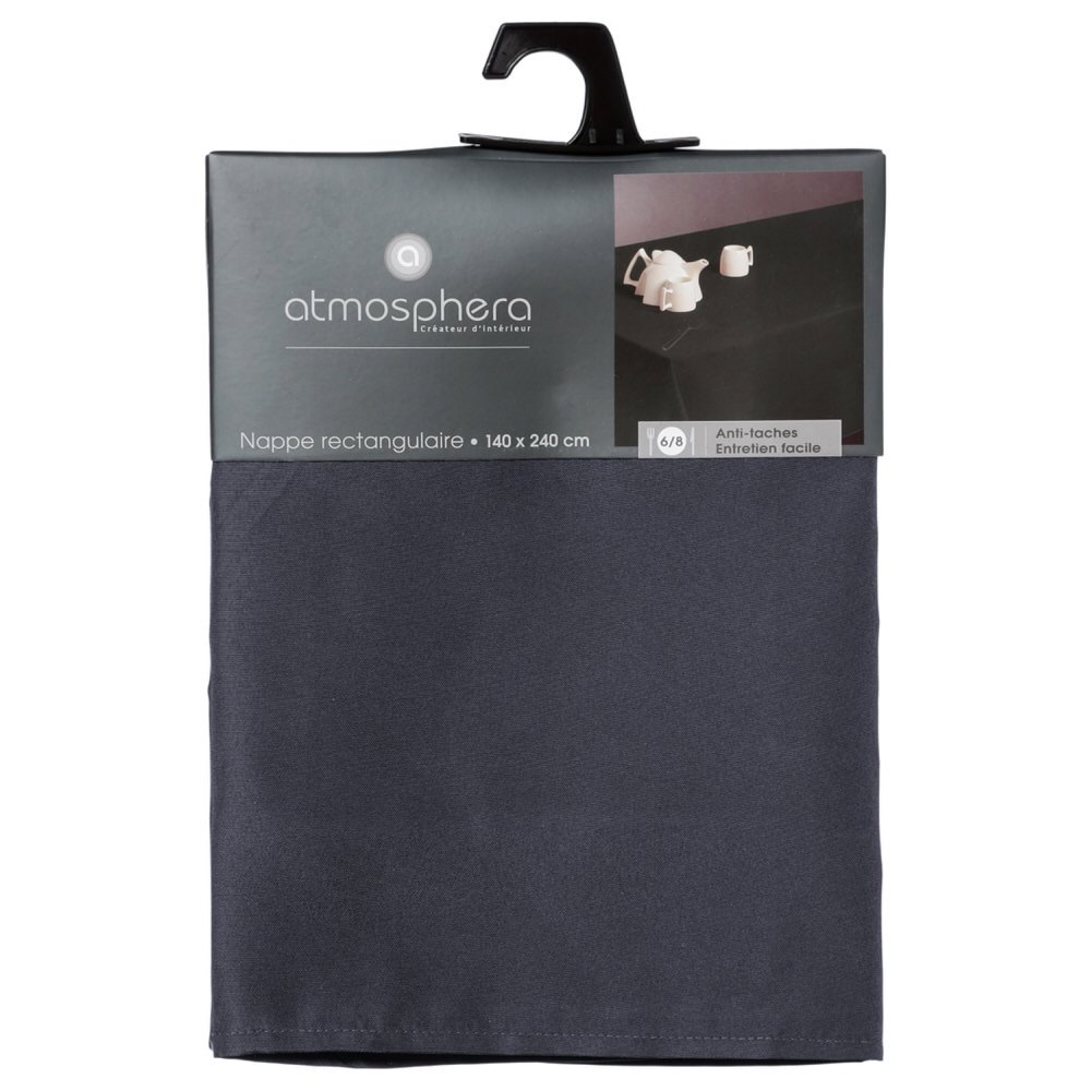 Toalha de mesa anti-manchas azul