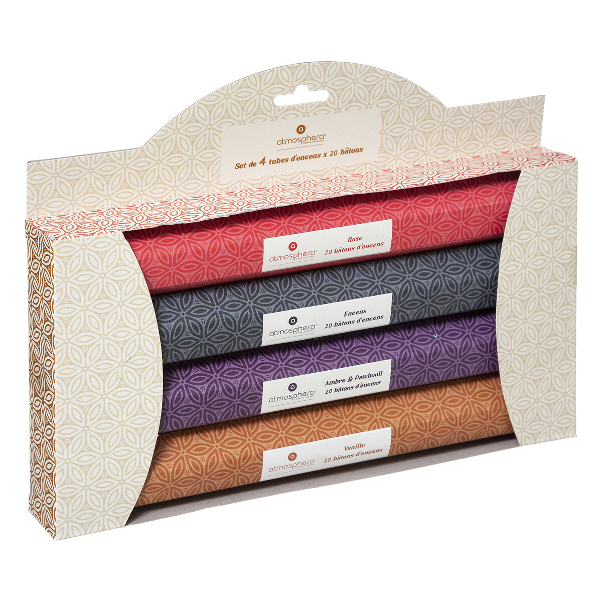 Conjunto de 4 packs de incensos aromáticos,  Conjunto de 4 packs de incensos aromáticos