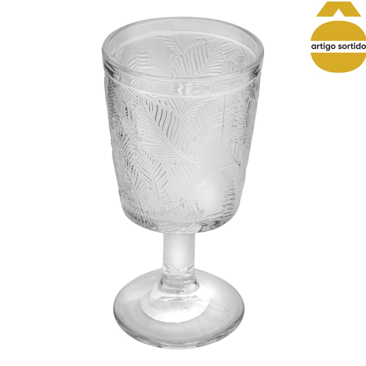 Copo de vinho com p&eacute; 17cm