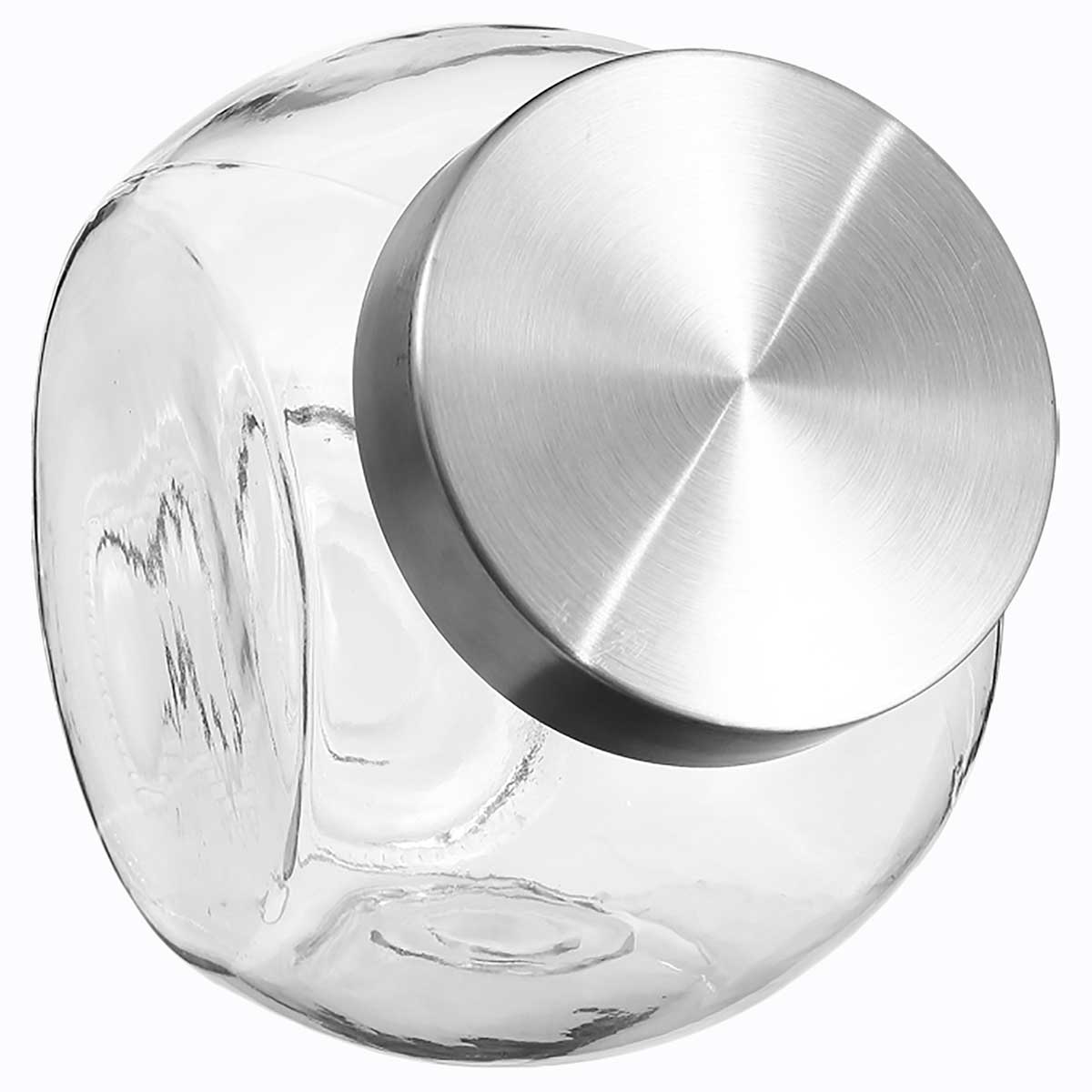 Frasco de vidro p/cozinha c/tampa 2,1l