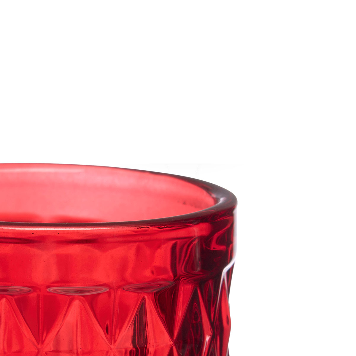 Copo de champanhe DIAMANTE vermelho 17,5cl