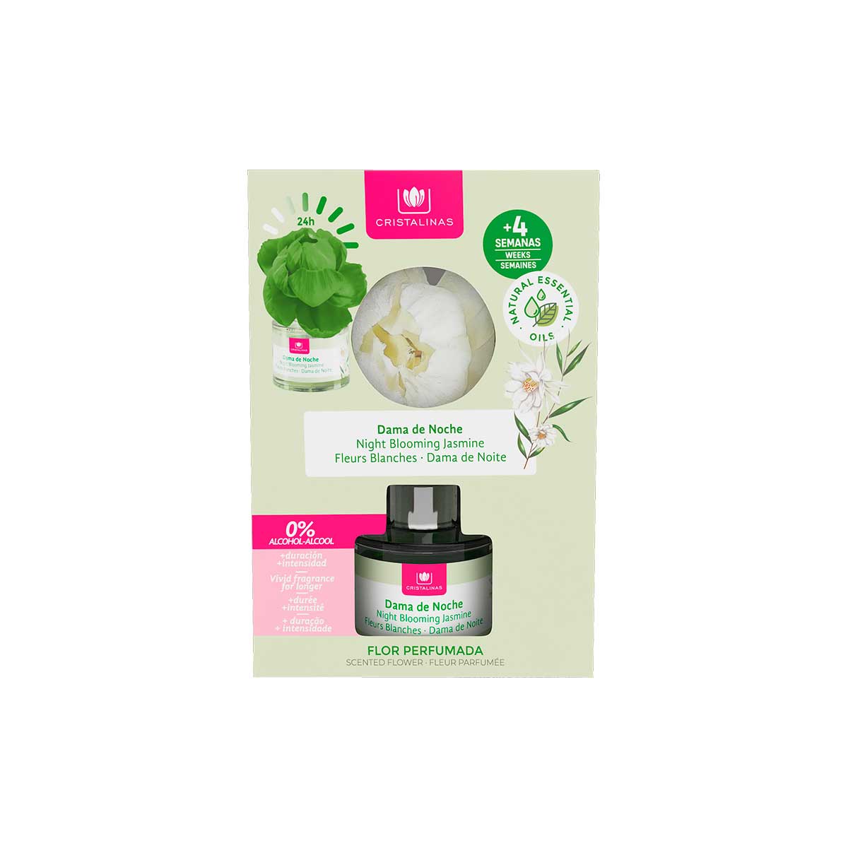 Ambientador perfumado dama da noite com flor 40ml