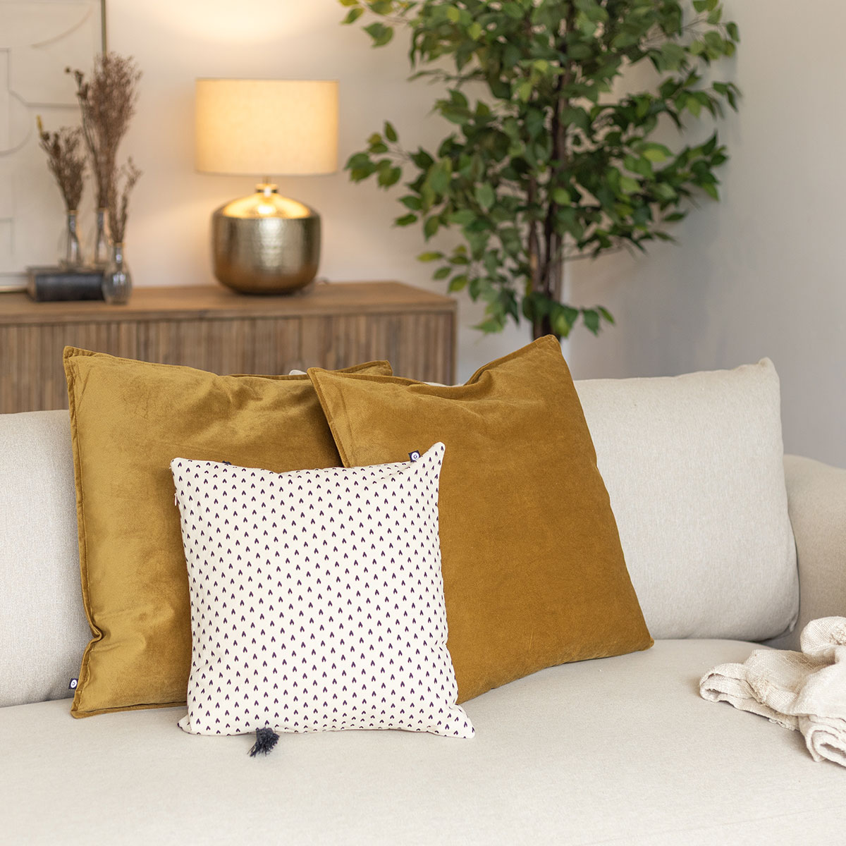 Almofada LILOU caramelo 55x55cm