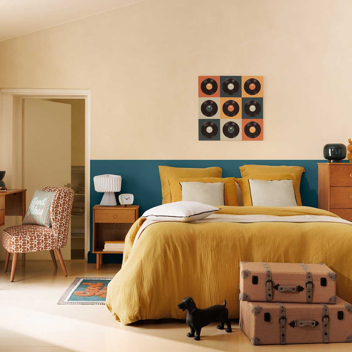 Rel&oacute;gio de mesa CATHY branco