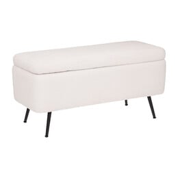Banqueta branca AURORA com arruma&ccedil;&atilde;o