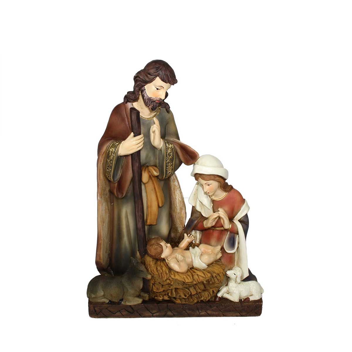 Conjunto De 3 Figuras Natalícias 21cm,  Conjunto De 3 Figuras Natalícias 21cm