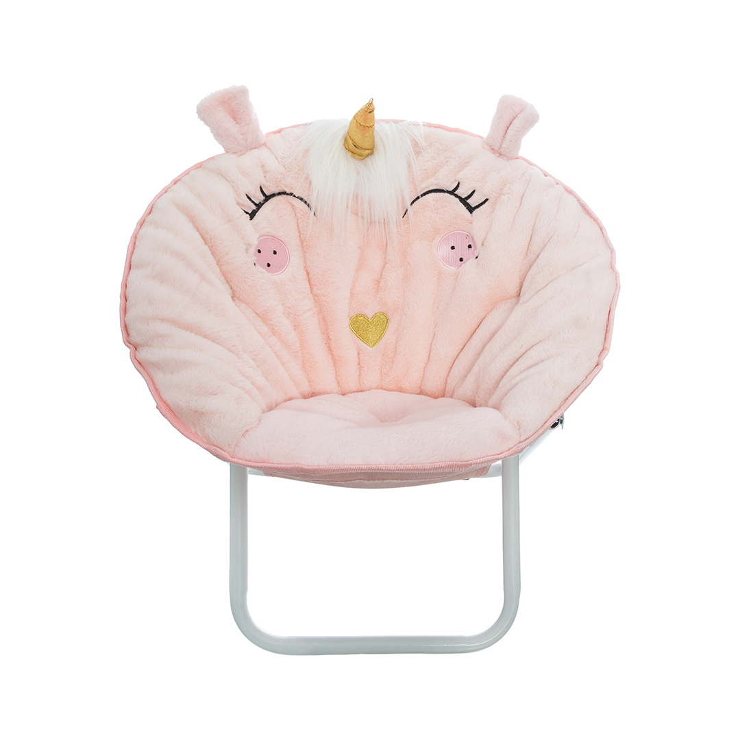 Cadeira unicórnio rosa articulada