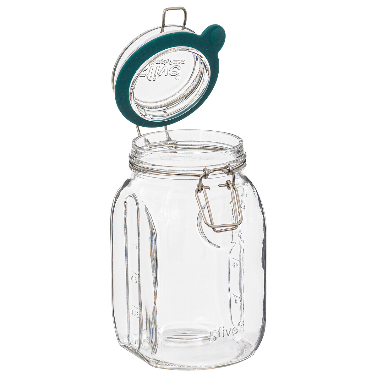 Frasco de vidro com tampa hermética 1l,  Frasco de vidro com tampa hermética 1l