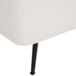 Banqueta branca AURORA com arruma&ccedil;&atilde;o