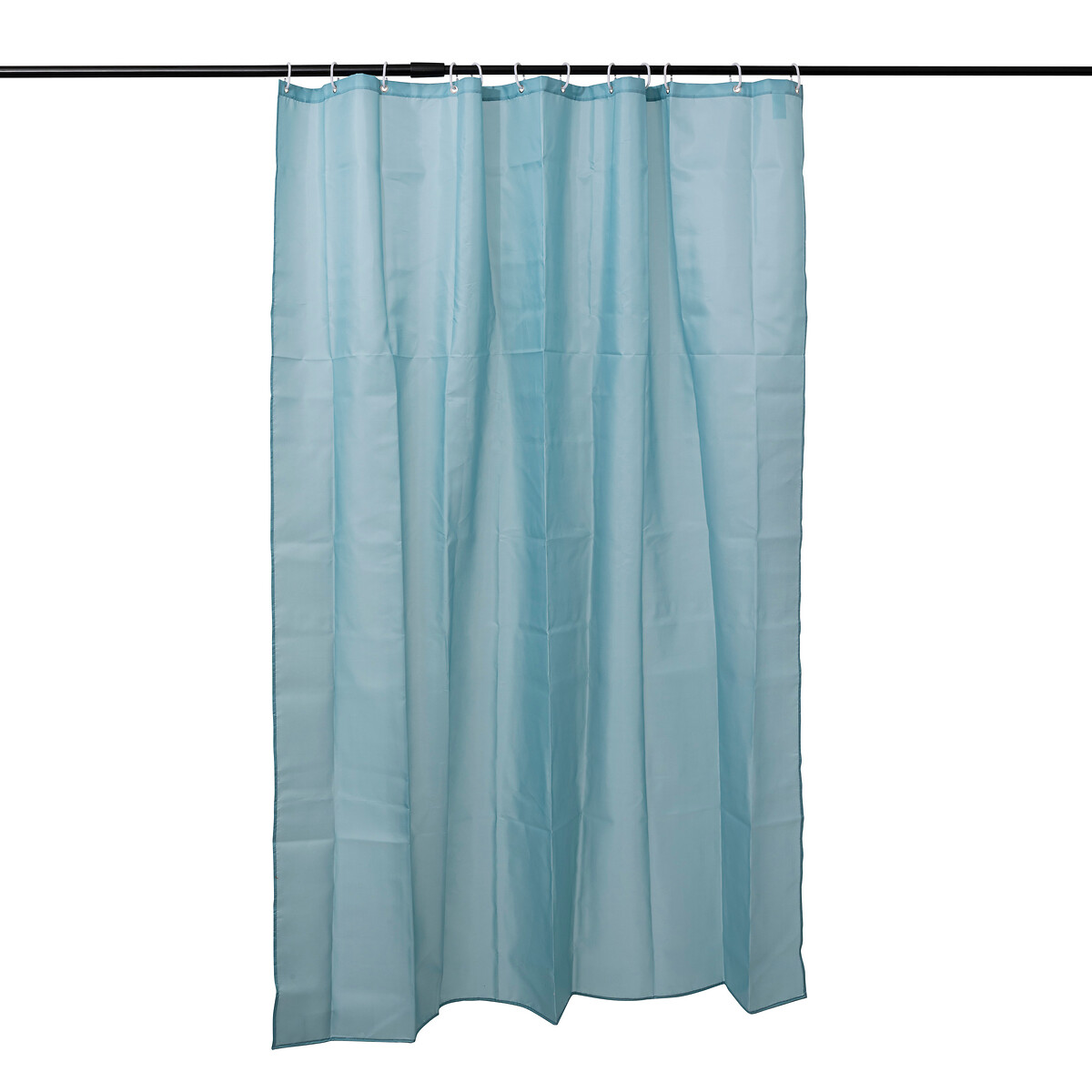 Cortina de banho azul claro