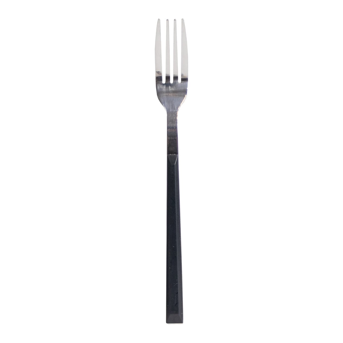 Garfo de sobremesa inox com cabo preto