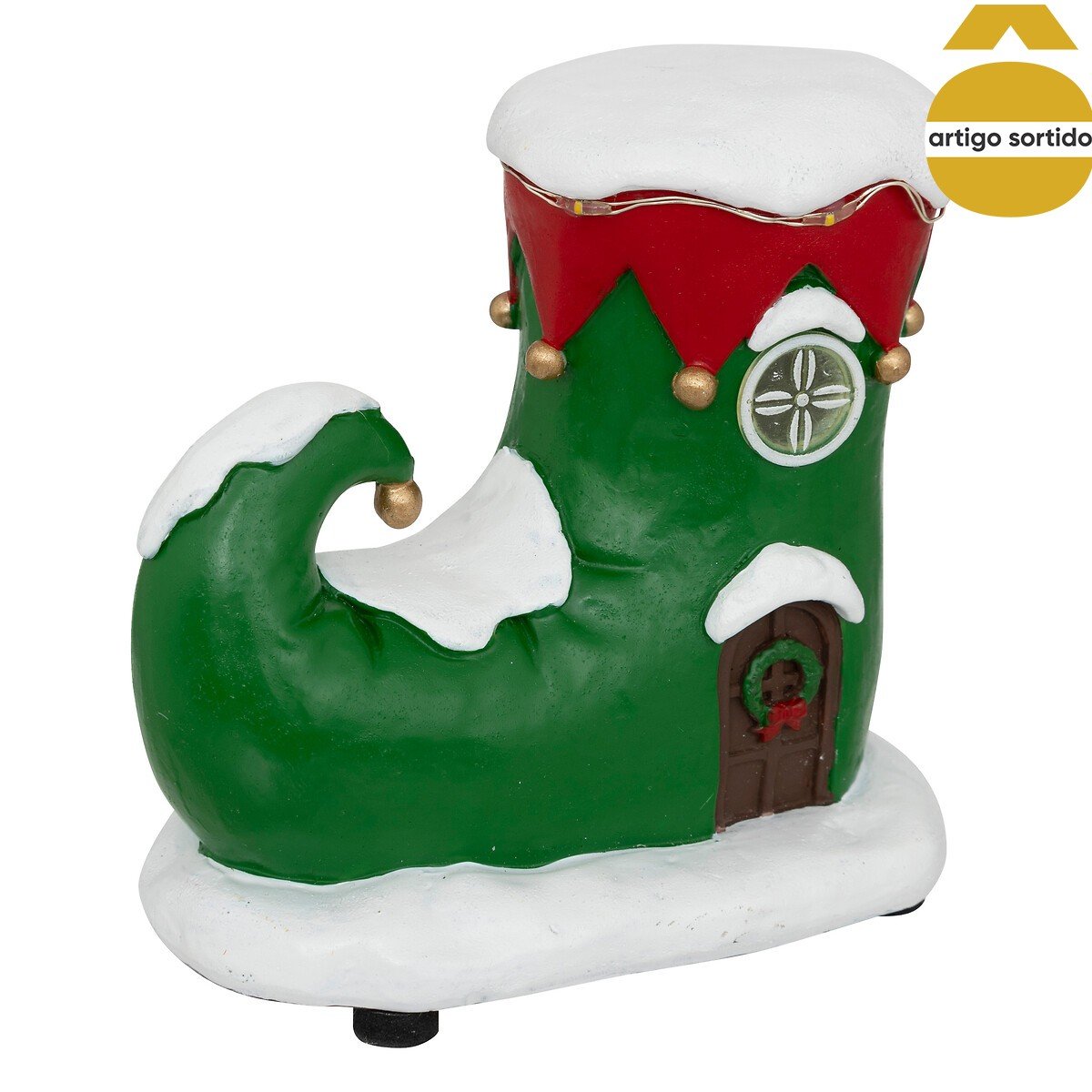 Aldeia botade elfo ou casa com LED 10,1x11,7cm