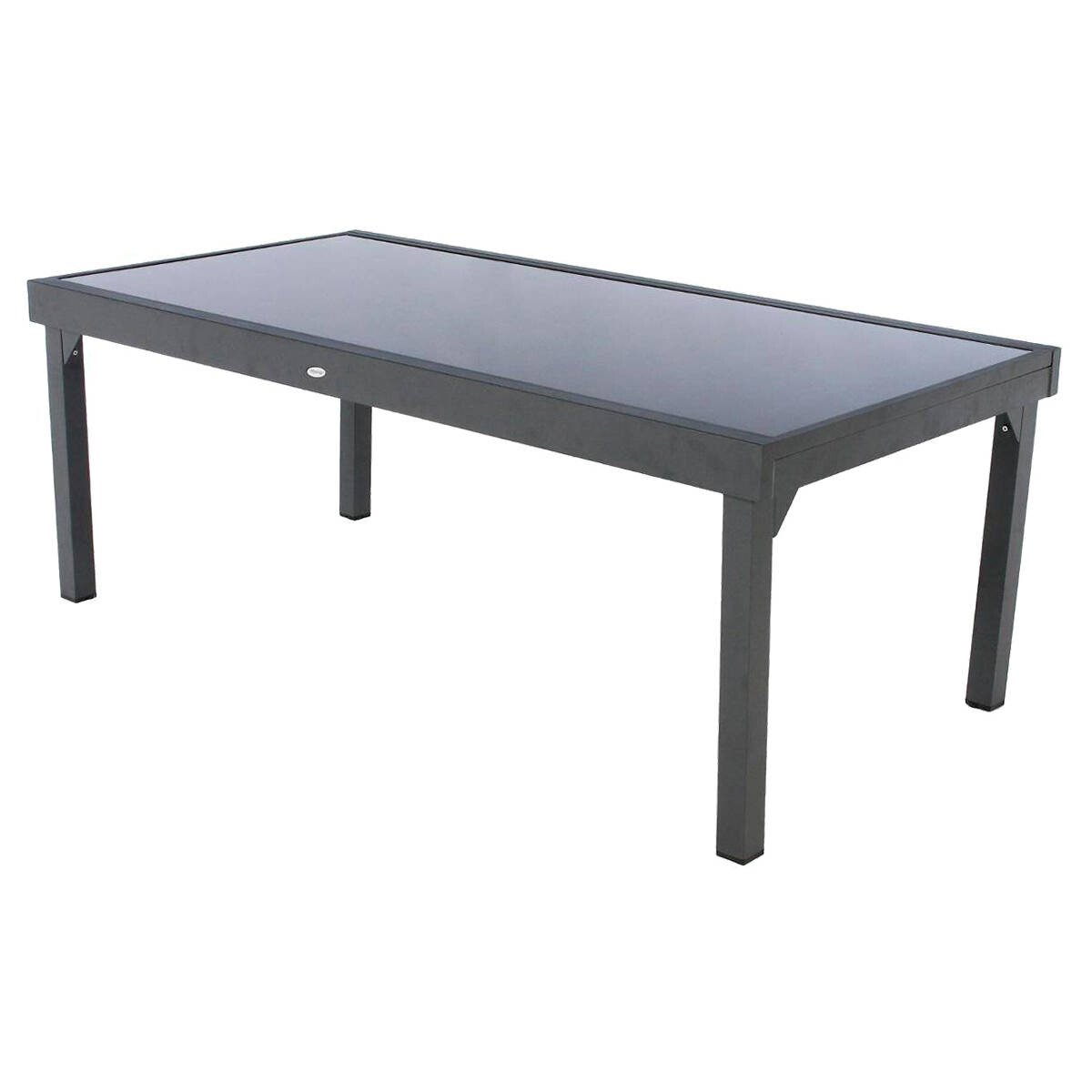 Mesa extens&iacute;vel PIAZZA cinza graphite 200-320cm