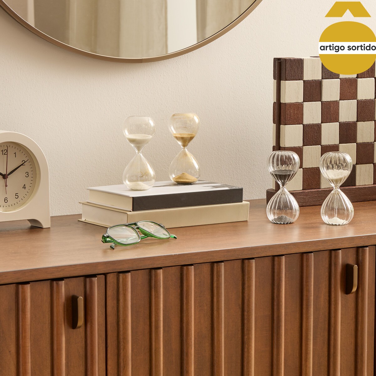 Ampulheta SIBEL de vidro 12cm